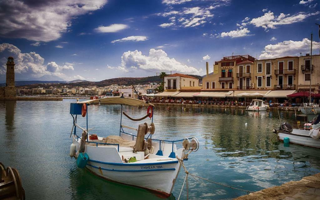 Sea View Cozy Studio Near Center Of Rethymno Town Екстер'єр фото